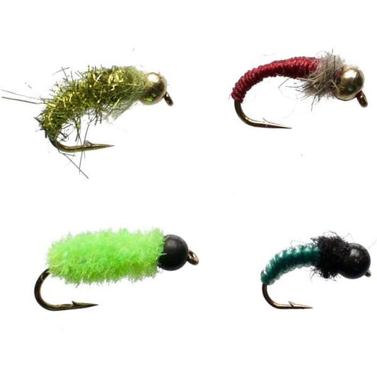 Caddis Nymph Assortment of Flies - 4 Pack