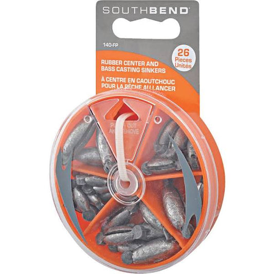 South Bend Rubber and Casting Sinker Assortment