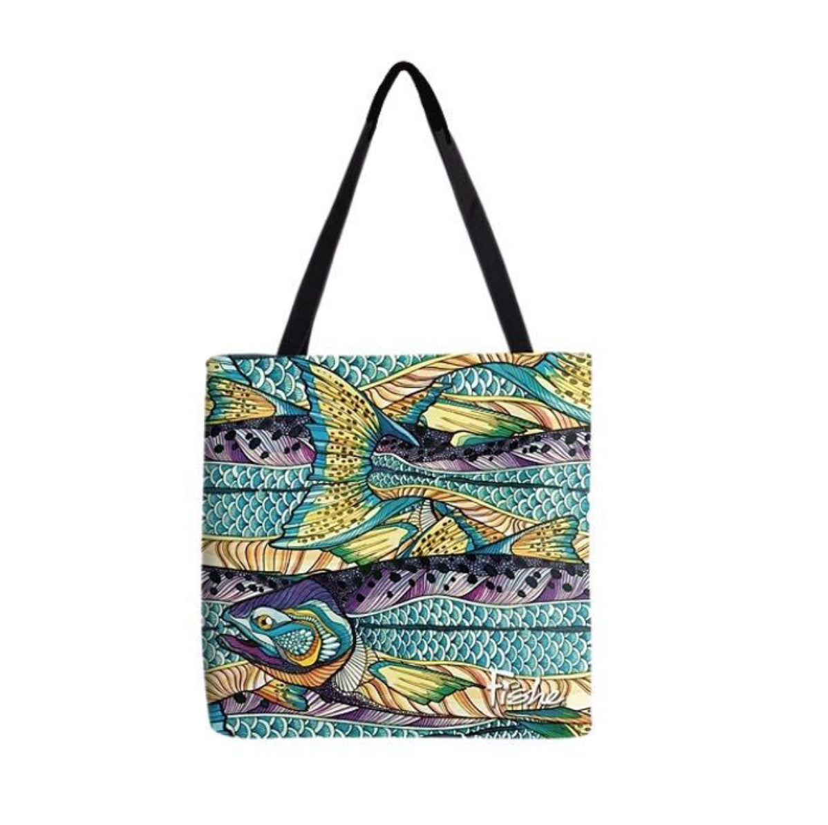 Fishe Kaleido King Canvas Tote