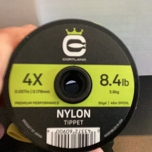 Nylon Tippet - 4X - 50yd - Cortland